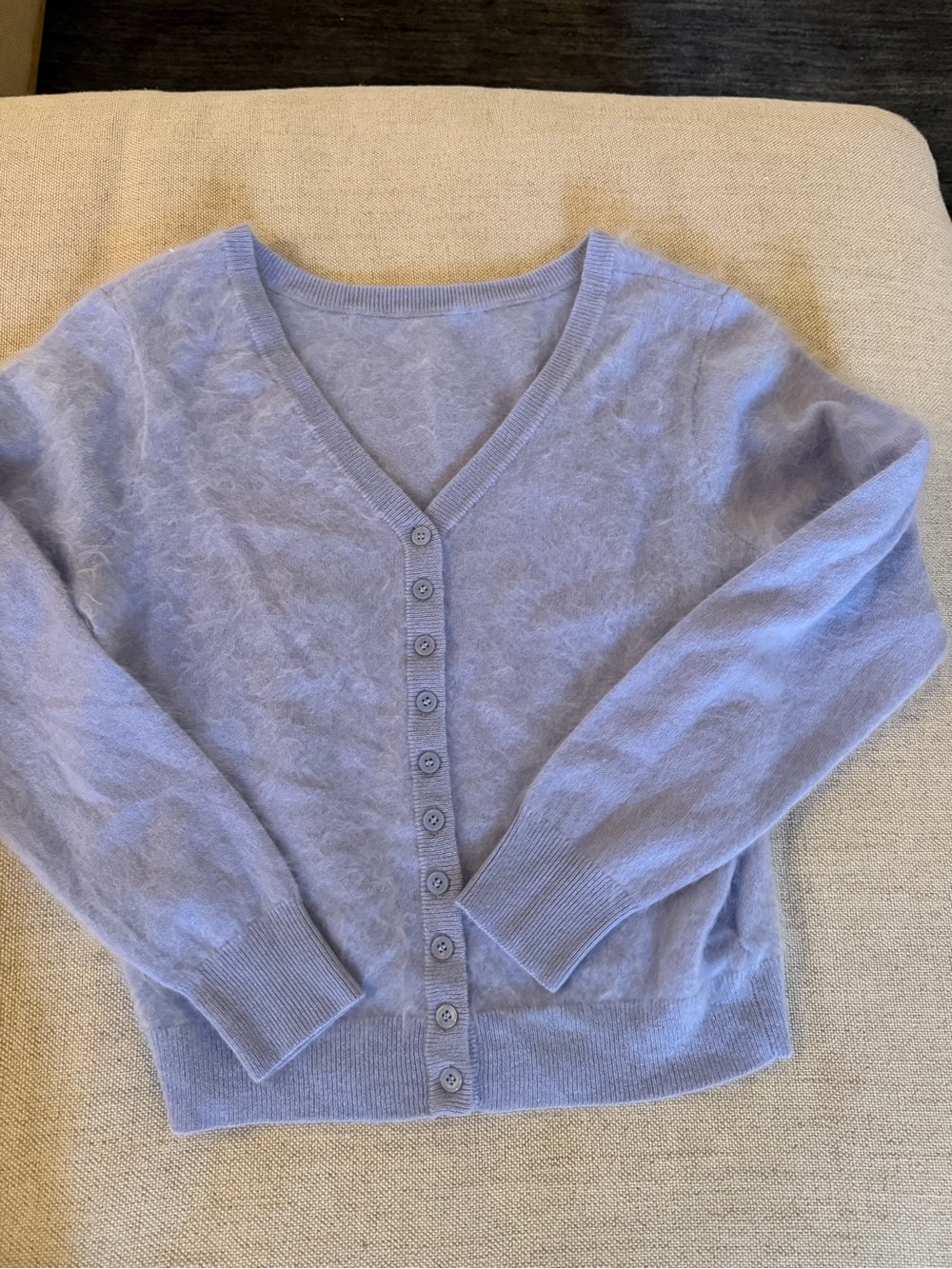 J CREW SIZE XS Brushed cashmere relaxed-fit reversible cardigan CR136 $198 - Picture 5 of 8